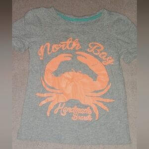 Kids Gray and Orange Crab T-Shirt